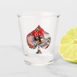 Vaso De Chupito Forma de la tarjeta de reproducción de espacio * D