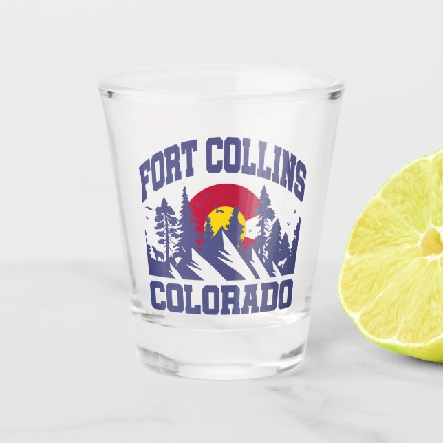Vaso De Chupito Fort Collins, Colorado (Anverso)