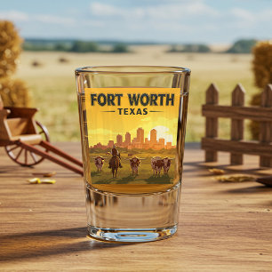 Vaso De Chupito Fort Vintage Wort Texas
