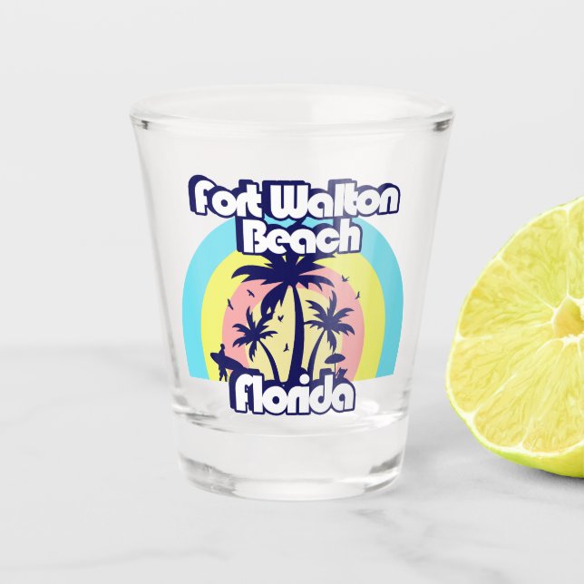 Vaso De Chupito Fort Walton Beach Florida (Anverso)