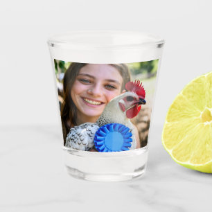 Vaso De Chupito Foto de aves de corral de exposición de ganado per