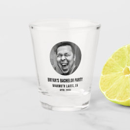 Vaso De Chupito Foto de Cara del Novio Favor de Despedida de Solte