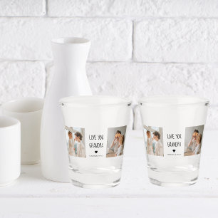 Vaso De Chupito Foto de colección moderna Te ama el mejor regalo d