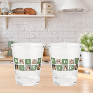 Vaso De Chupito Foto de colección moderna y regalo del Día del Pad