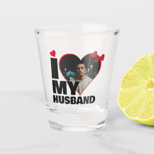 Vaso De Chupito Foto de corazón personalizada Te Amo Mi Esposo