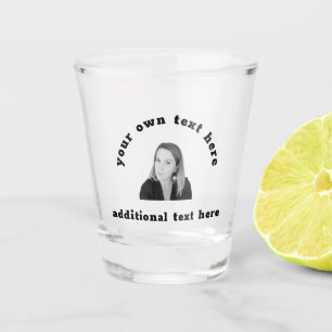 Vaso De Chupito Foto de cumpleaños con cara divertida 