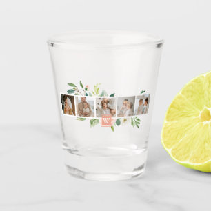Vaso De Chupito Foto De Familia Collage De Moda Con Regalo De Flor