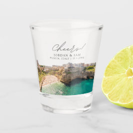 Vaso De Chupito Foto de Puglia Boda Favor de la Salud Vidrio Dispa