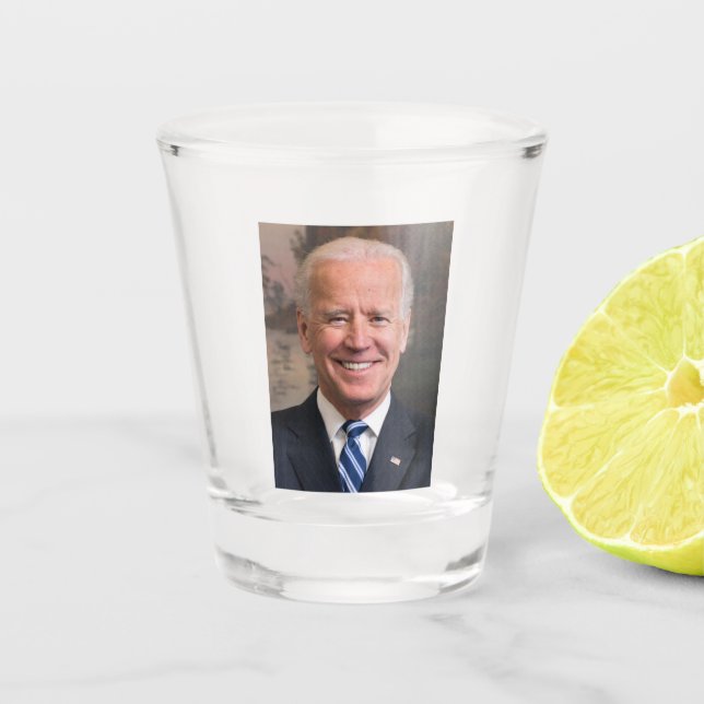 Vaso De Chupito Foto de retrato de Joe Biden (Anverso)