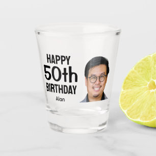 Vaso De Chupito Foto divertida de cara personalizada para hombres