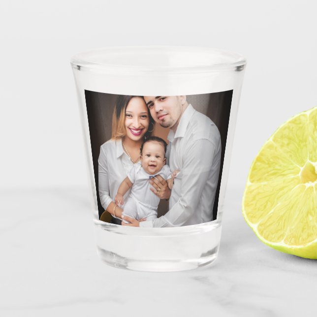 Vaso De Chupito Foto Familiar Personalizada (Anverso)