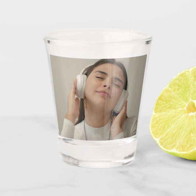 Vaso De Chupito Foto moderna completa personalizada (Anverso)