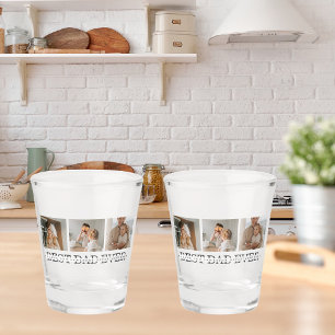 Vaso De Chupito Foto moderna del collage y el mejor regalo de papá