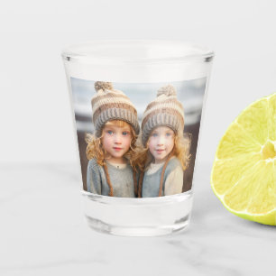 Vaso De Chupito Foto personalizada Face Picture Fun Cumpleaños Par