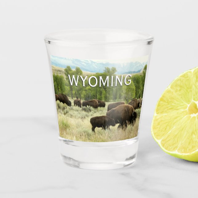 Vaso De Chupito Fotografía de animales de la naturaleza de Wyoming (Anverso)