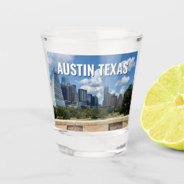 Vaso De Chupito Fotografía de Austin Texas City Skyline