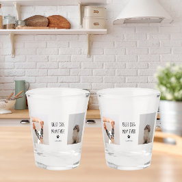 Vaso De Chupito Fotografía de Collage moderna mejor perro de mamá