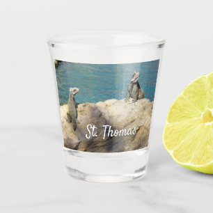 Vaso De Chupito Fotografía de Iguanas y Vida Silvestre Tropical