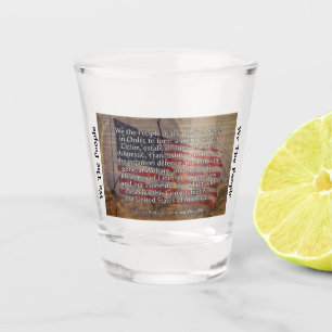 Vaso De Chupito Fotografía de la bandera de Estados Unidos y Pre