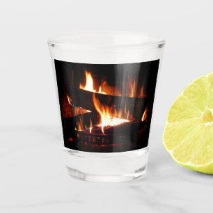 Vaso De Chupito Fotografía de la escena de invierno cálida de la c