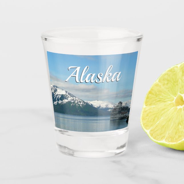 Vaso De Chupito Fotografía de viajes de crucero en Alaska (Anverso)