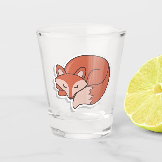Vaso De Chupito Fox Sleeping (Anverso)