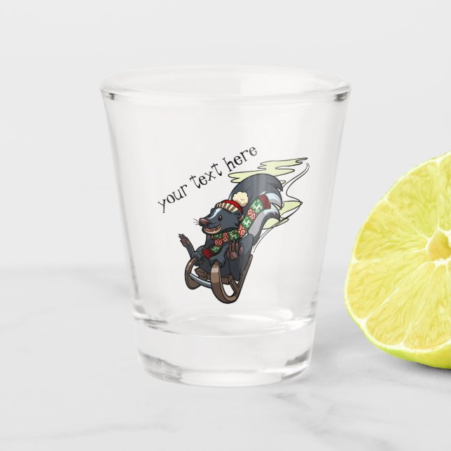 Vaso De Chupito Fragmento Sobre Un Personalizado De Compromiso De  (Anverso)