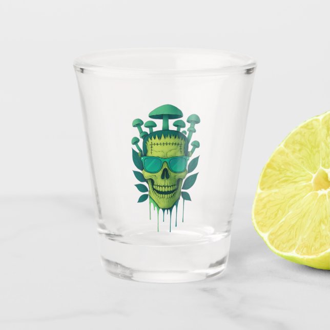 Vaso De Chupito Frankenstein Mushroom Skull (Anverso)
