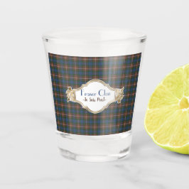 Vaso De Chupito Fraser Original Scottish Clan Tartán