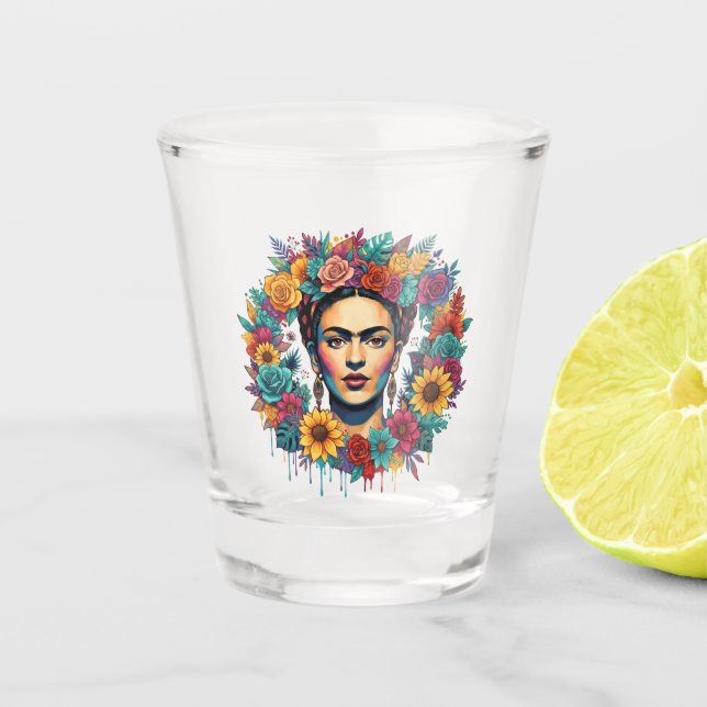 Vaso De Chupito Frida Kahlo (Anverso)