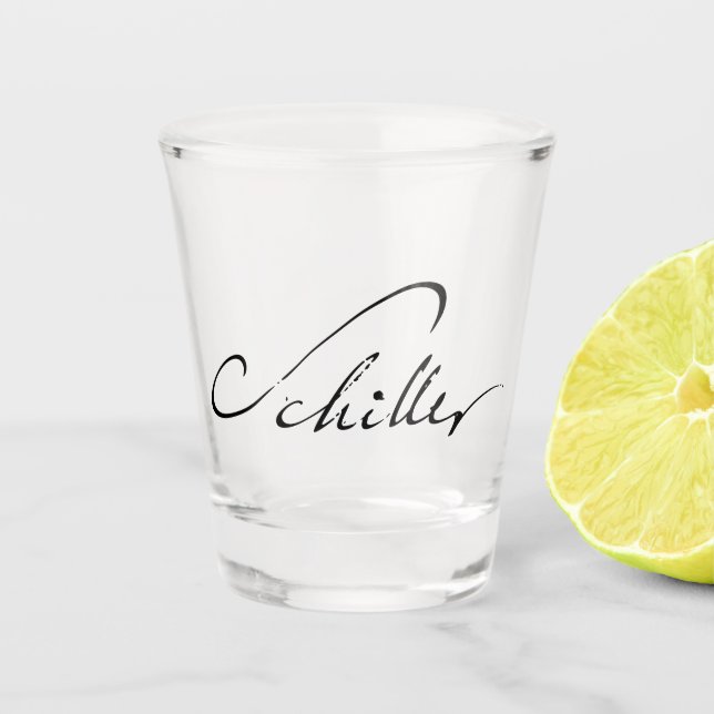 Vaso De Chupito Friedrich Schiller Shot Glass (Anverso)