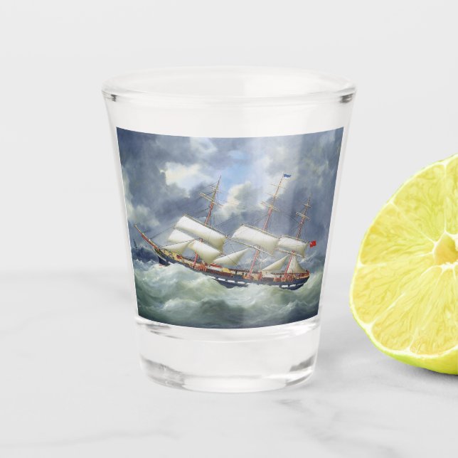 Vaso De Chupito Frigate Training ship Atalanta 1885 (Anverso)