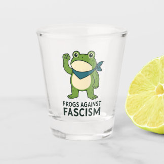Vaso De Chupito Frogs Against Fascism Portland Frog Protest
