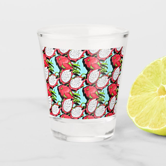 Vaso De Chupito fruta del dragón rojo (Anverso)