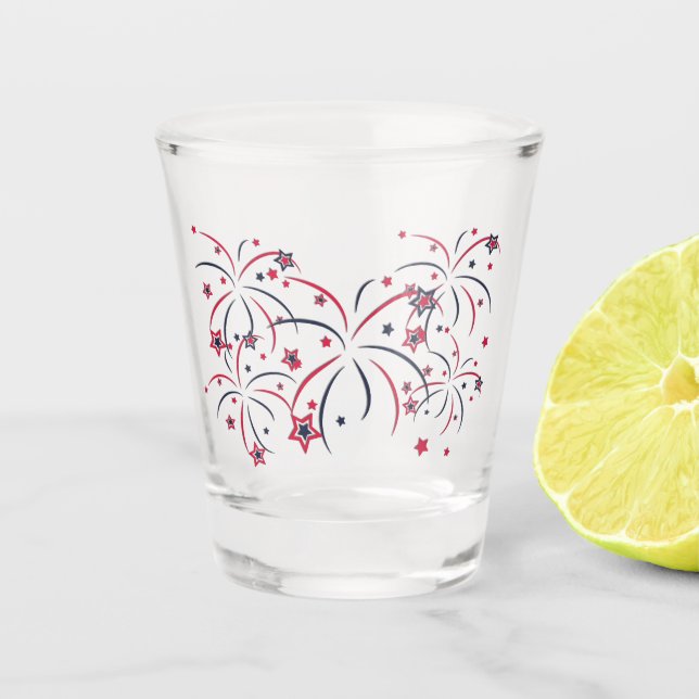 Vaso De Chupito Fuegos artificiales (Anverso)