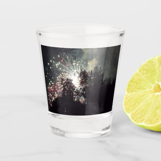 Vaso De Chupito Fuegos artificiales 18 vidrio de disparo (Anverso)