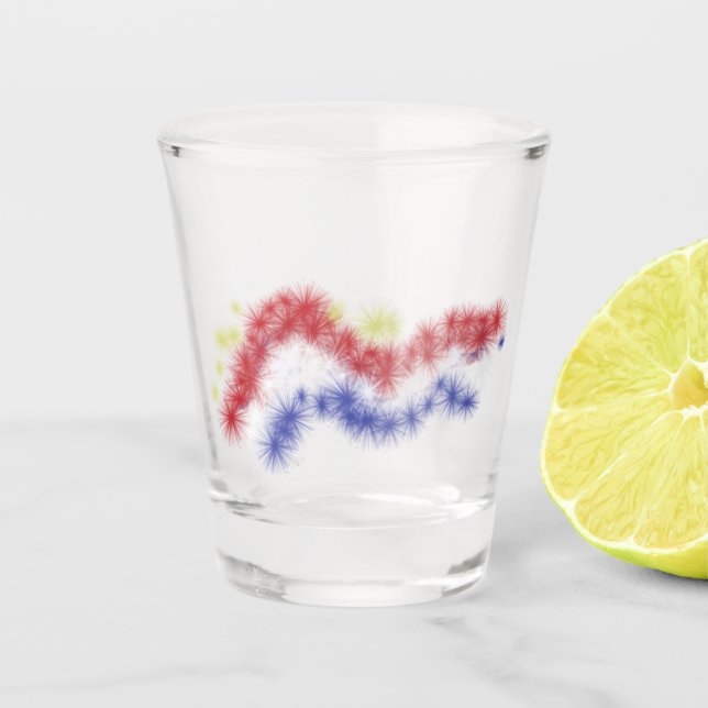 Vaso De Chupito Fuegos artificiales de Moe (Anverso)