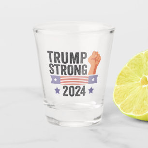 Vaso De Chupito Fuerte elección patriótica de la bandera estadouni