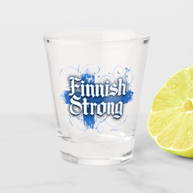 Vaso De Chupito Fuerte finlandés (Anverso)