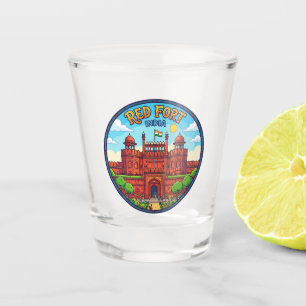 Vaso De Chupito Fuerte Rojo India