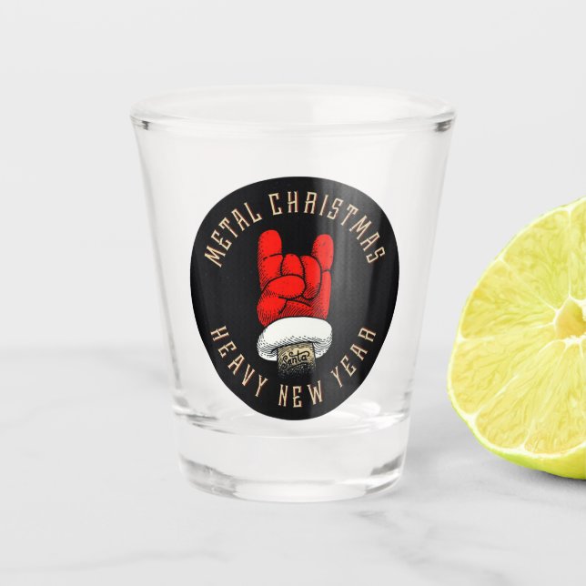 Vaso De Chupito Fuertes Navidades Metalizado (Anverso)