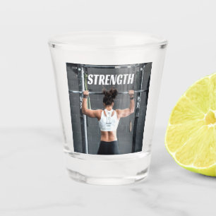 Vaso De Chupito Fuerza Gratuita Mujeres Músculo Peor Motivación