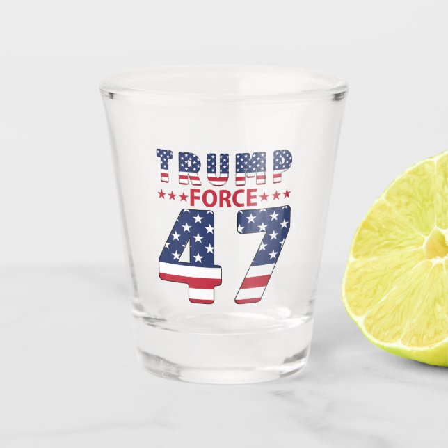 Vaso De Chupito Fuerza Trump 47 (Anverso)