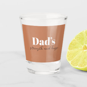 Vaso De Chupito Fuerza y abrazos de papá - regalo del día del padr