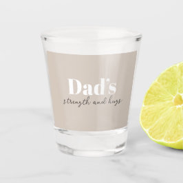 Vaso De Chupito Fuerza y abrazos de papá - regalo del día del padr