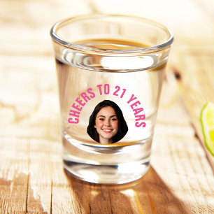 Vaso De Chupito Fun 21 PERSONALIZADO de cumpleaños foto