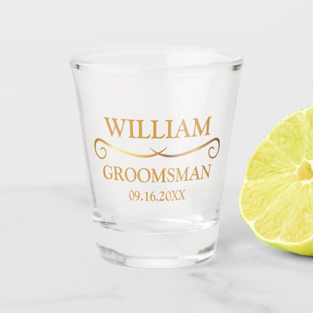 Vaso De Chupito Fun Groomsman (Anverso)