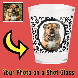 Vaso De Chupito Fun Unique Stoffer Stuffer Dog Pup Photo Paw