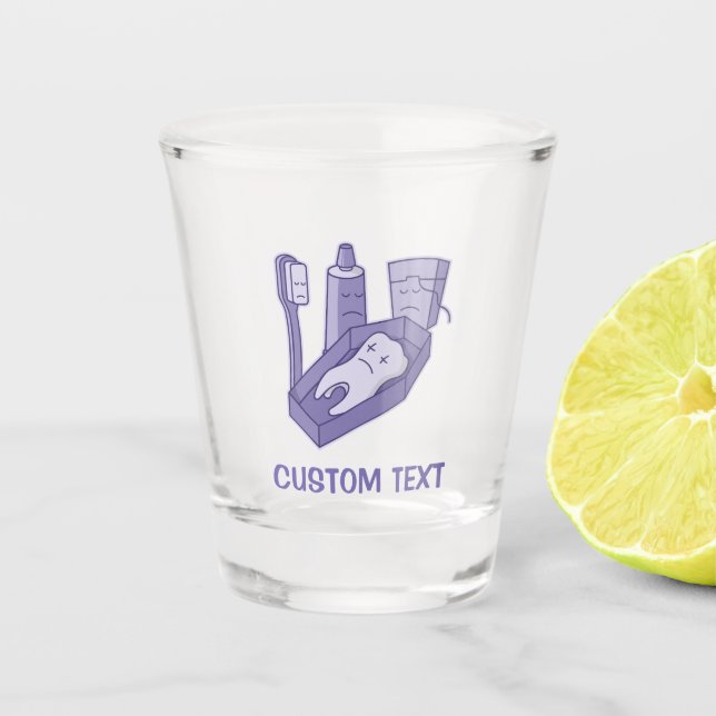 Vaso De Chupito Funeral dental (Anverso)