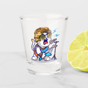 Vaso De Chupito Funky Rockstar Cat - Guay Music Lover Kitty